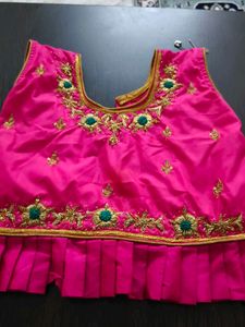 Designer maggam  Blouse with pure pattu langa