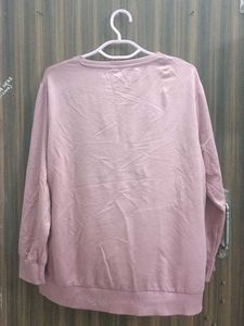 Dusty Rose Embellished Sweatshirt