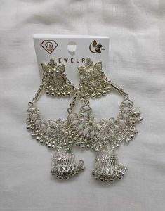 Stunning Oxidized Jhumka Earrings