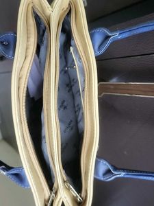 Stylish Two-Tone Shoulder Bag