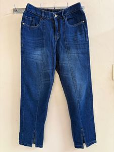 Women's High-Waisted Split Hem Jeans