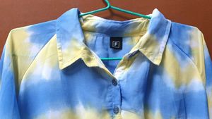 Stylish Tie-Dye Button-Up Shirt