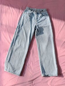 Light Wash Wide Leg Jeans