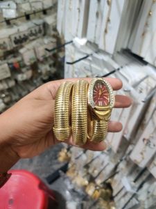 Gold Snake Wrap Watch