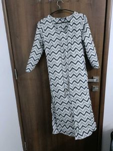 Chic Patterned Kurta Dress