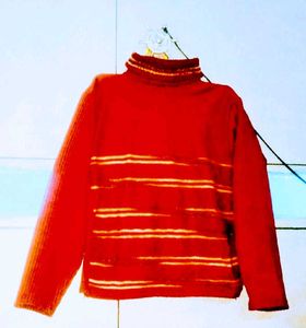 Striped Turtleneck Sweater