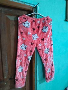 length 34half,Cute Frog Print Pajama Pants