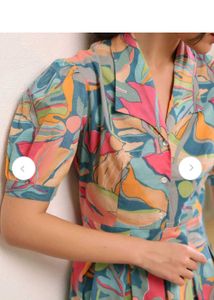 Colorful Midi Shirt Dress