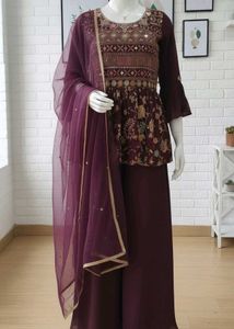Elegant Purple sharara set