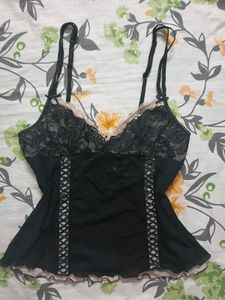 Lace Trim Camisole Slip