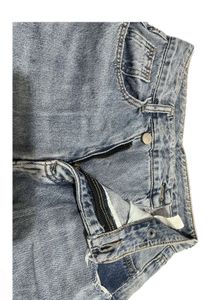 Light Wash Distressed Wide Leg Jeans