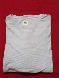GENTLY USED Light Blue Waffle Knit Long Sleeve Tee