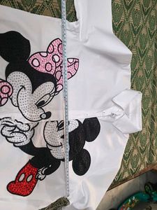Mickey &amp; Minnie Sequin Shirt