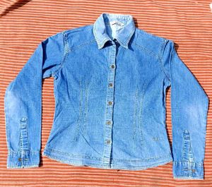 Women's Denim Button-Down Shirt