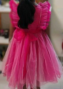 Pink Flower Girl Dress