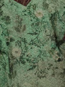 Beautiful Green Floral Kurta