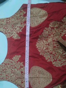 Red &amp; Cream Ethnic Lehenga Set