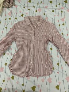 Striped Button-Up Shirt