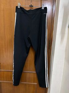 🆕Adidas Black Joggers with White Stripes
