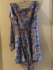 Lavender Floral Mini Dress