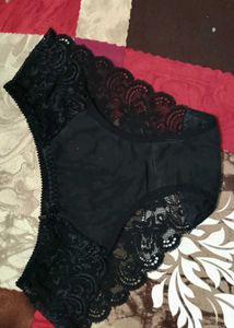 Comfortable Black Lace Briefs