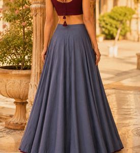 Navratri wine color Lehenga Choli Set