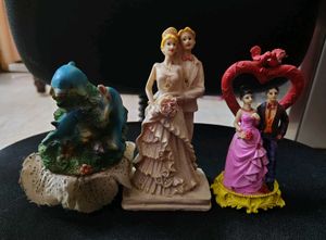 Wedding Couple & Dolphin Figurines