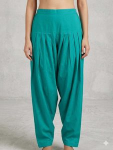 Teal Pleated Patala Pant