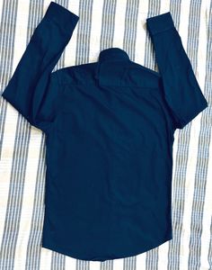 DENNISON Neavy Blue Party Wear Shirt (M)