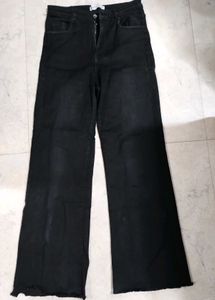 Stylish Black Wide Leg Jeans