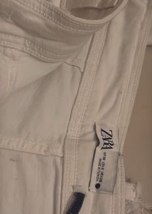 Classic White High waisted Wide-Leg Pants
