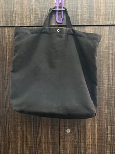 Black Canvas Tote Bag