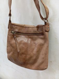 Vintage Leather Messenger Bag