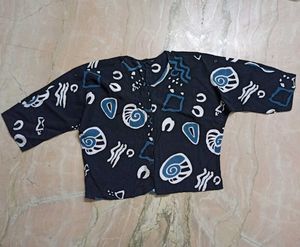 Abstract Doodle Print Skirt &amp; Crop Top Co-ord Set