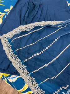 Embroidered Blue lehenga