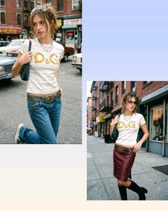 D&G Satin Logo T-Shirt