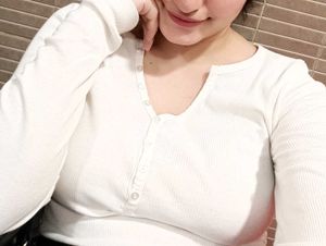 White Fitted Cotton Ribbed Top