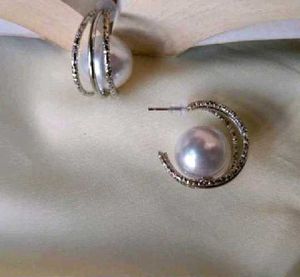 Pearl Hoop Earrings