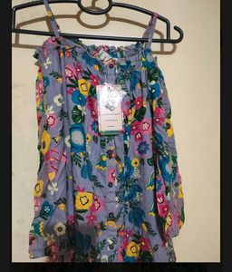 Off-Shoulder Floral Midi Dress