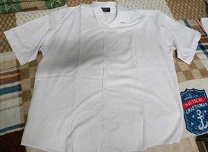 Men's White Full &amp; Half Sleeve Shirt Bundle 3XL
