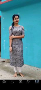 beautiful cold shoulder  kurti (upto 34) having some margin also(soft crape fabric)