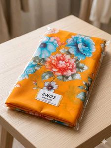 New flowers Saree with blouse (Never Used)