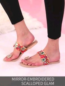 Embellished Flat Sandals from Mark Loire