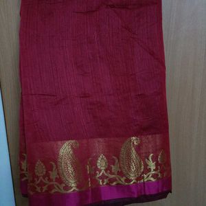 Red South Indian saree