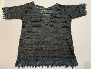 Sheer Lace V-Neck Top