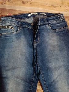 Stylish Ripped Blue Denim Jeans