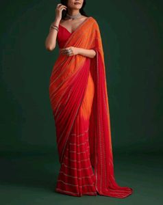 Elegant Red Designer Saree