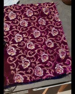 Set If 4 Velvet Embroidary Cutouts For Home Decor