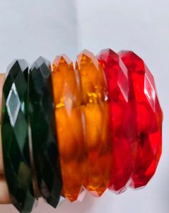 Vibrant Set of Glass Bangles