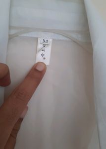 New Imported Shrug Pure White Sheer Material